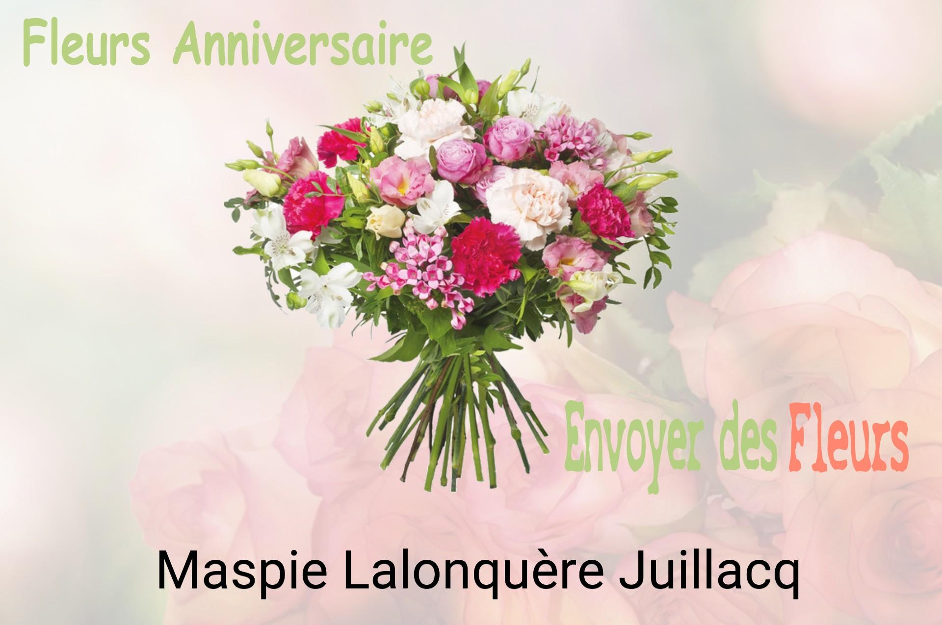 Bouquet de fleurs d’anniversaire livré à Maspie-Lalonquère-Juillacq