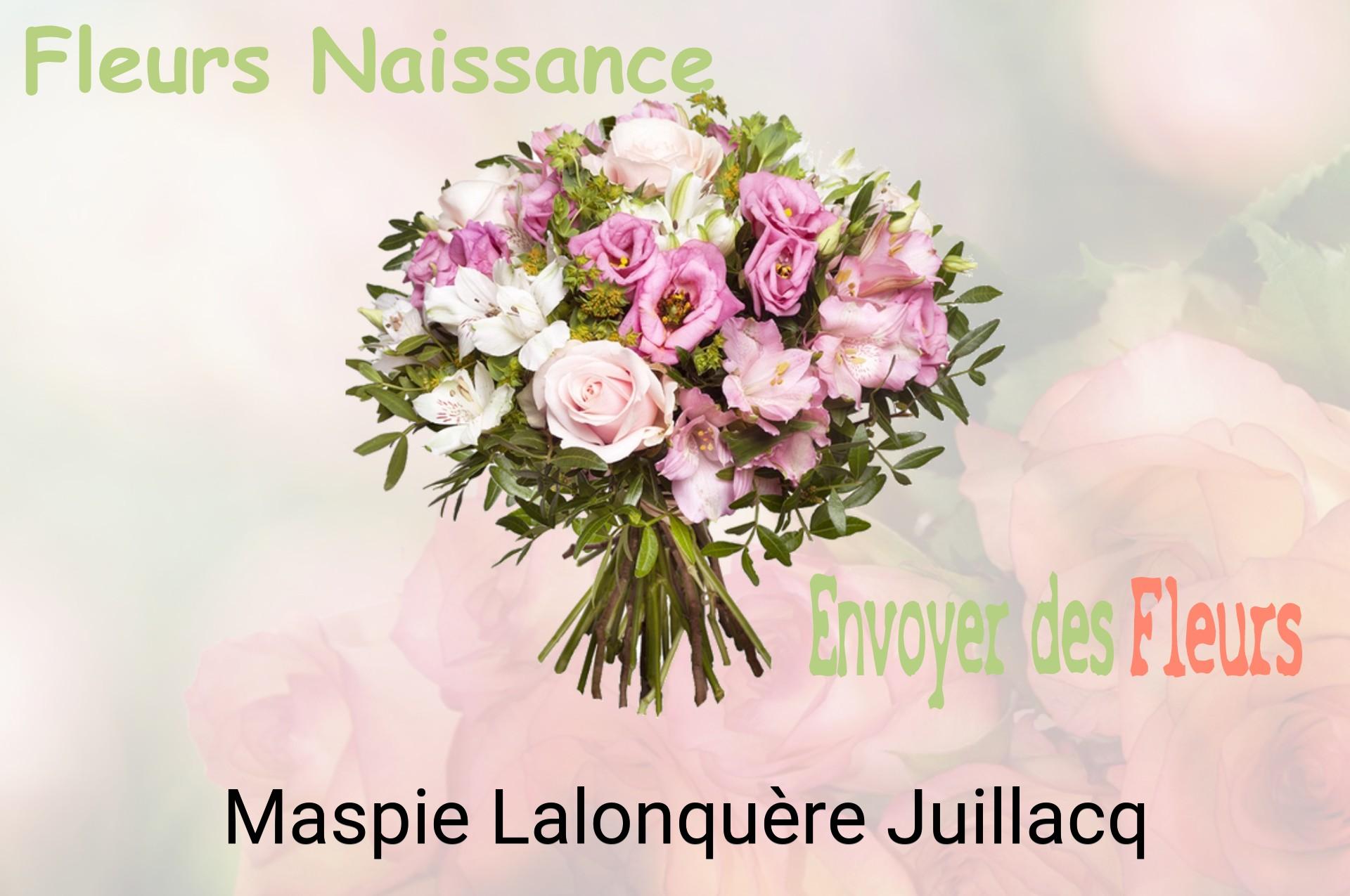 Bouquet de fleurs de naissance livré à Maspie-Lalonquère-Juillacq