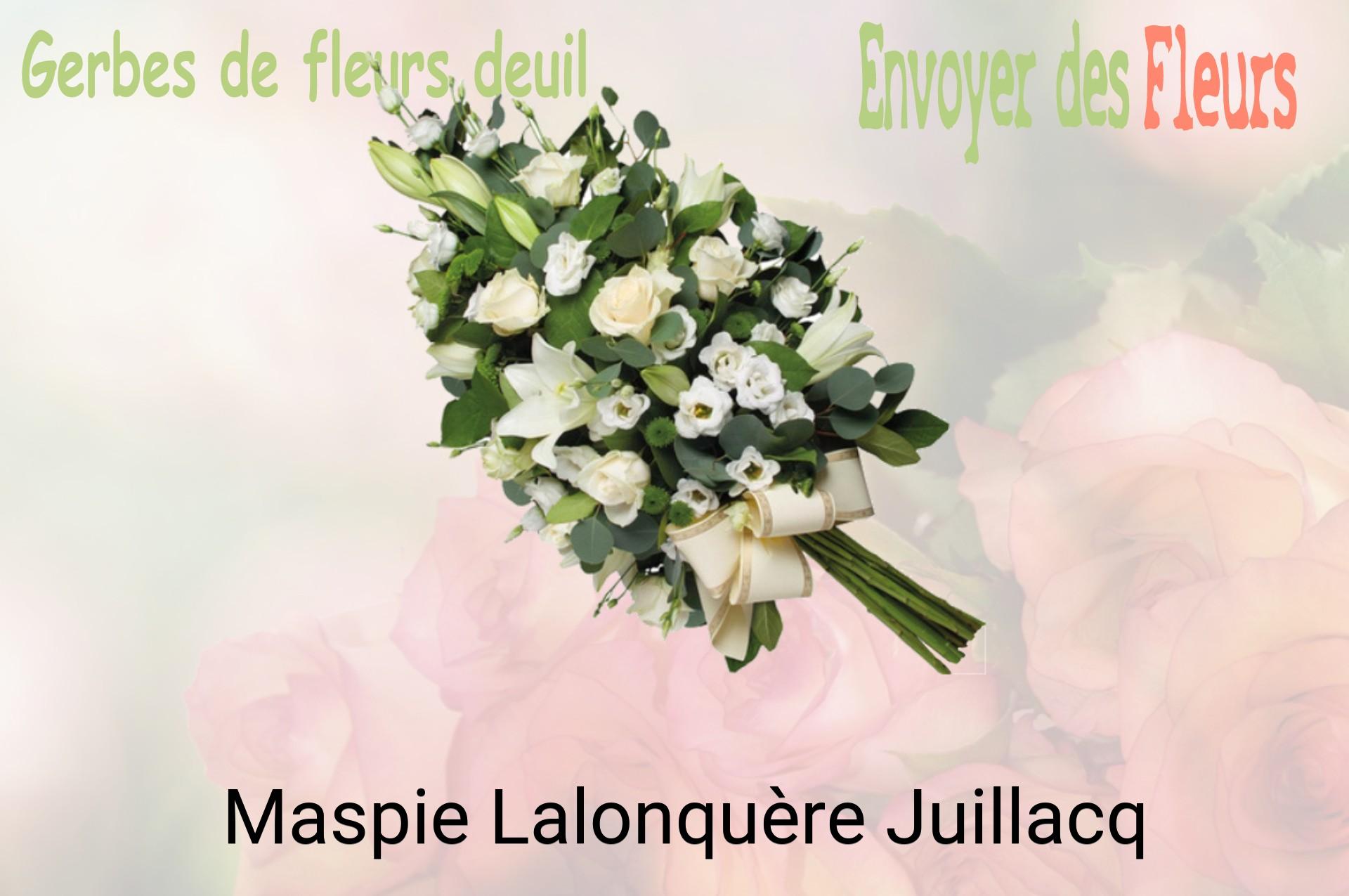 Gerbe de fleurs de deuil livrée à Maspie-Lalonquère-Juillacq